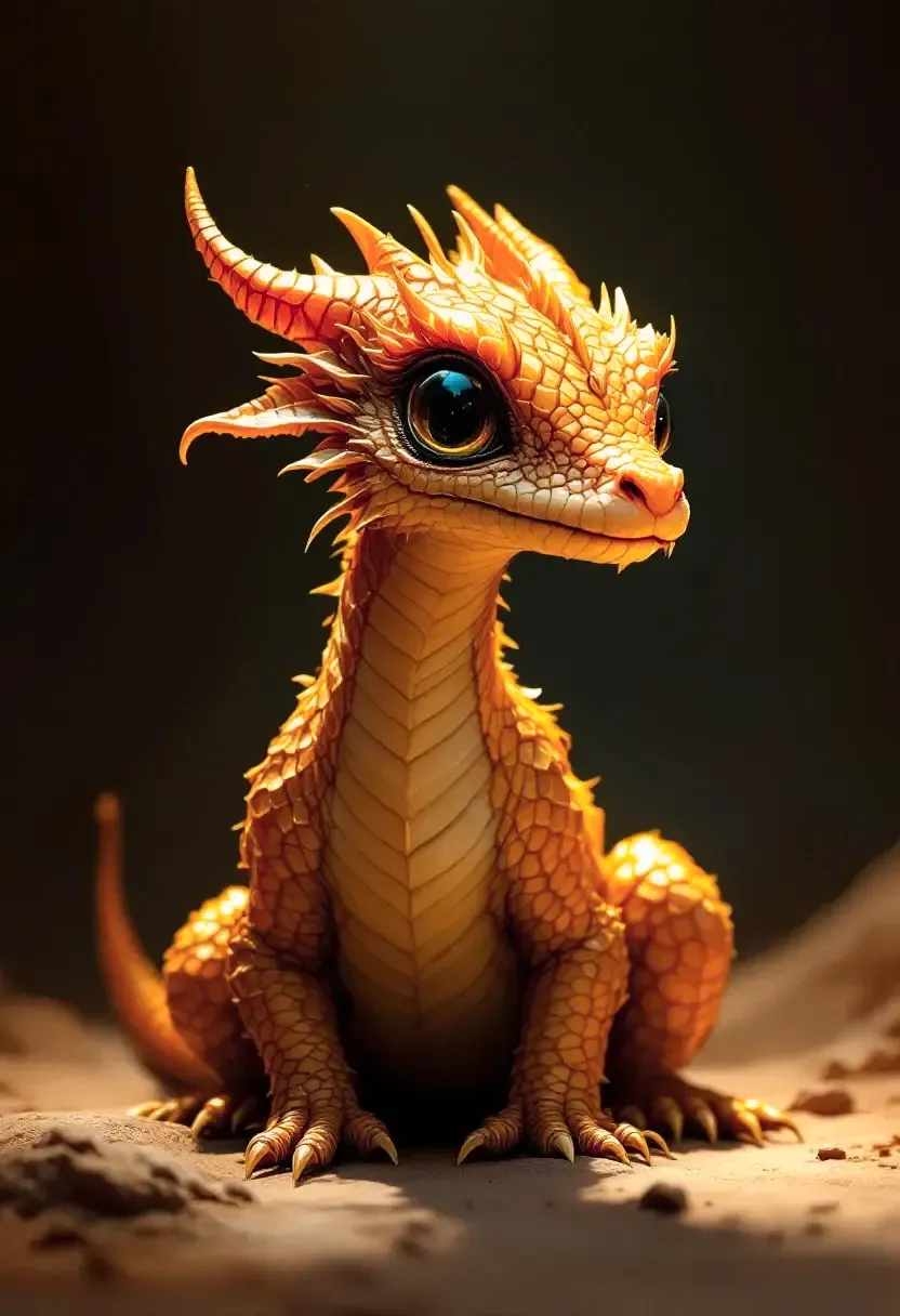 Brass Dragon Wyrmling